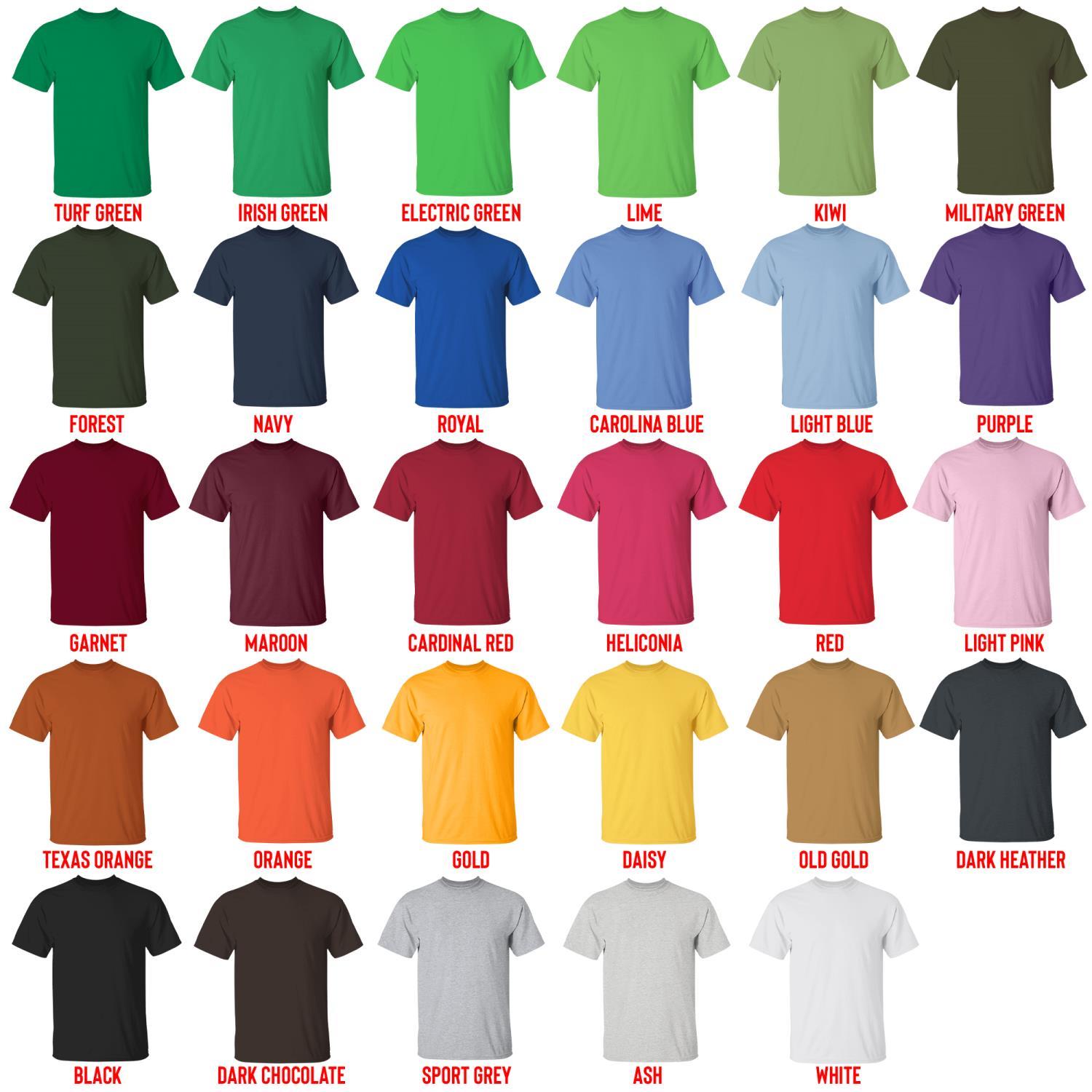 t shirt color chart - Sailor Moon EU Store