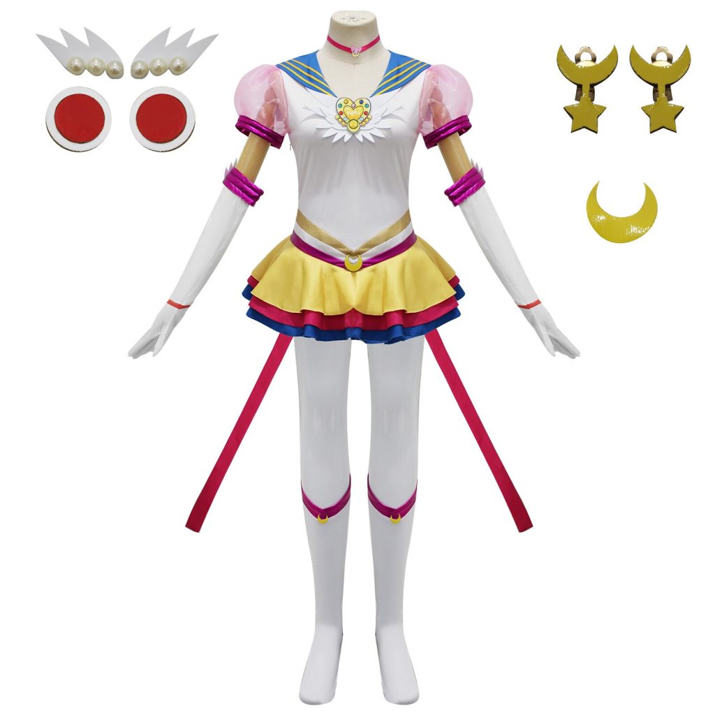 Anime Sailor Moon Cosplay Costume Wig Tsukino Usagi Uniform Dress Yellow Wig Halloween Carnivl Party Outfits 2 - Sailor Moon EU Store