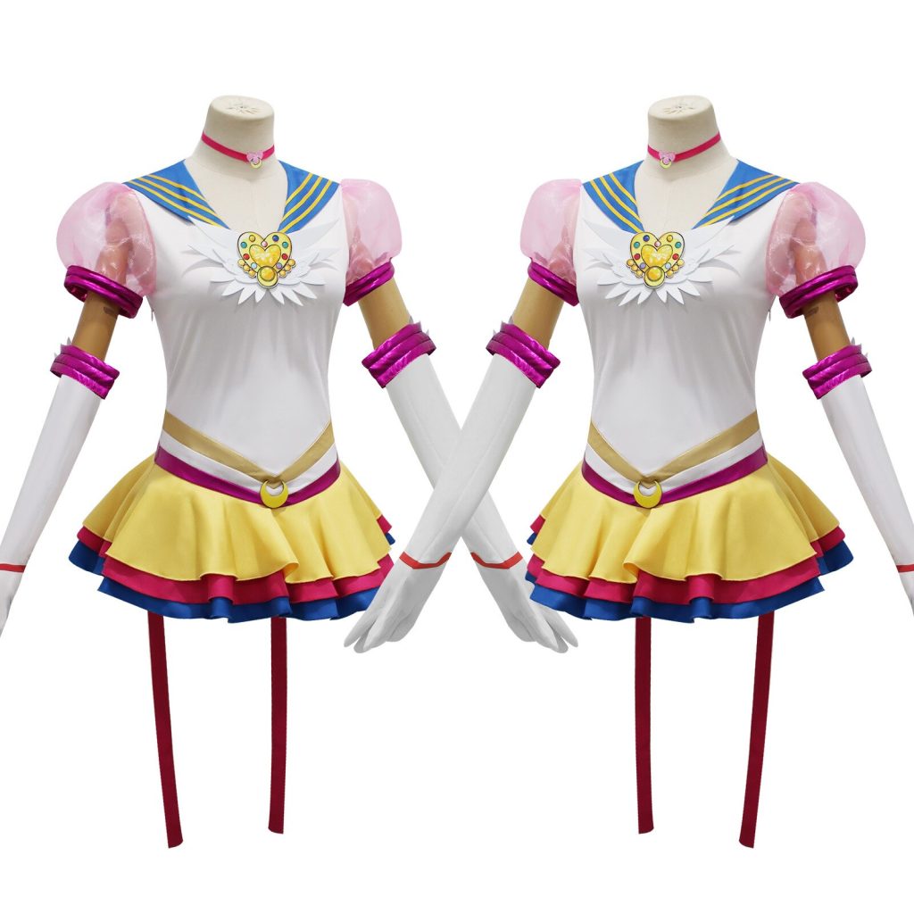 Anime Sailor Moon Cosplay Costume Wig Tsukino Usagi Uniform Dress Yellow Wig Halloween Carnivl Party Outfits 3 - Sailor Moon EU Store