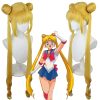 Anime Sailor Moon Cosplay Costume Wig Tsukino Usagi Uniform Dress Yellow Wig Halloween Carnivl Party Outfits 5 - Sailor Moon EU Store