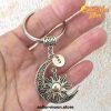 hollow sun and moon keychain crescent 26 english letter 588 - Sailor Moon EU Store