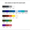 tank top color chart - Sailor Moon EU Store